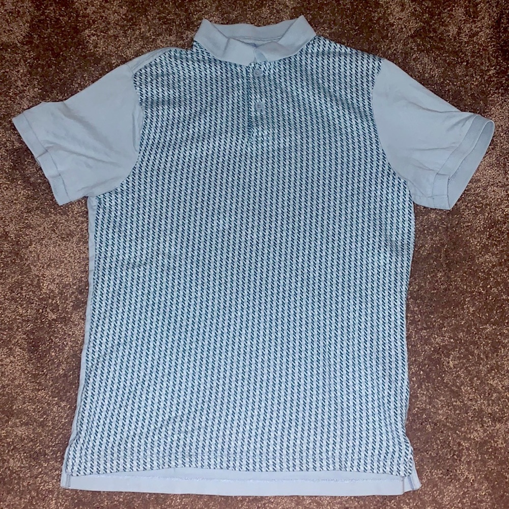 Vintage Fossil Houndstooth Polo Shirt